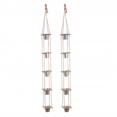A&B Home Shelburne 5-Tier Hanging Planters, Set of 2   568891110